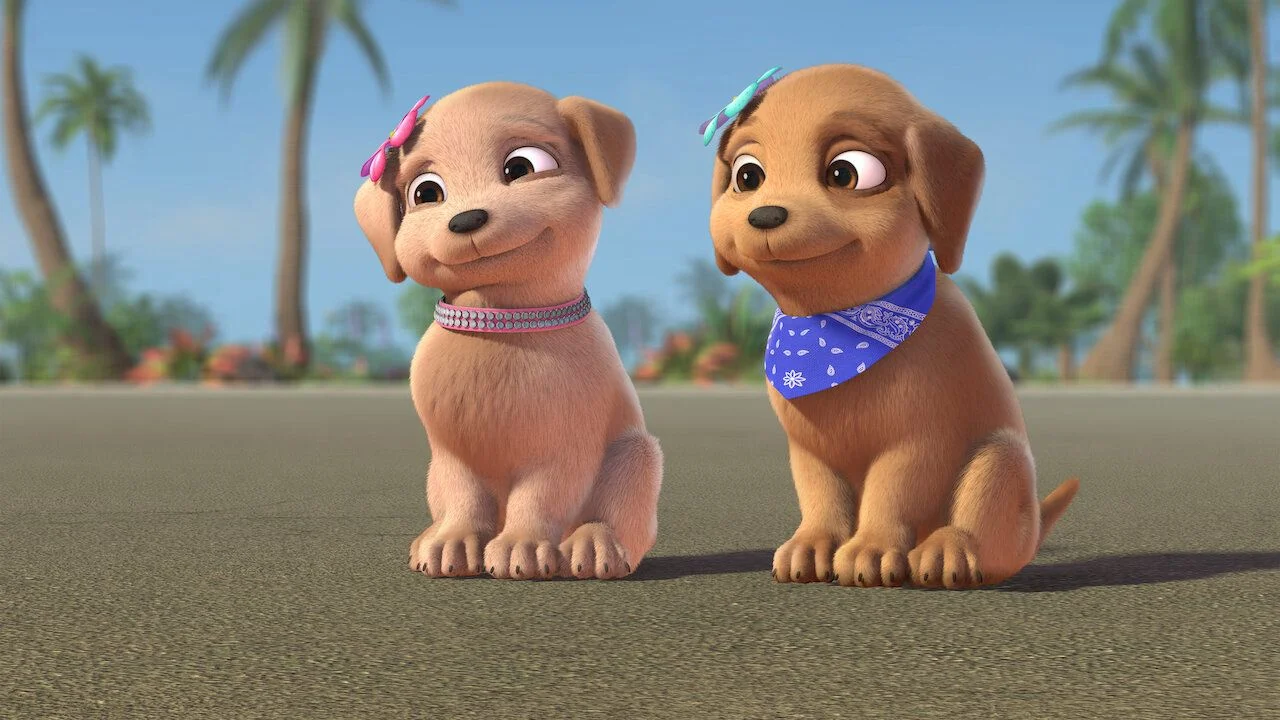 Chị Em Barbie Đuổi Theo Các Chú Cún